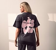 Ds Vu Womens Large Bubble Boyfriend T-Shirt - Grey - Size XXS