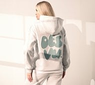 Ds Vu Womens Large Bubble Overhead Hoodie - Grey - Size XS