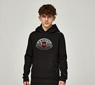 Zavetti Canada Junior Botticini Reflective Overhead Hoodie - Black - Size XL/B
