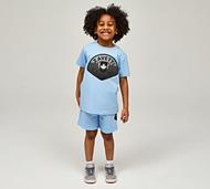 Zavetti Canada Nursery Botticini Reflective T-Shirt and Shorts Suit - Blue - Size 5-6Y