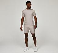 Closure London Textured Jersey T-Shirt and Shorts Set - Grey - Size M