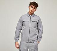 Closure London Woven Ripstop Cargo Overshirt - Grey - Size XS