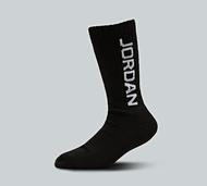 Jordan Junior Poolside 3 Pack Crew Sock - Black - Size 9.5-2.5
