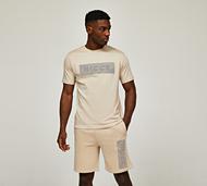 Nicce Latto T-Shirt and Short Set - Beige - Size XS