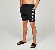 Nicce Logo Swim Short - Black - Size XL