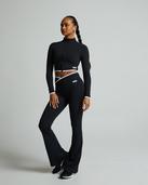 Forena Womens SLB Layer Yoga Pant - Black - Size S