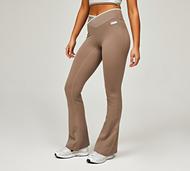 Forena Womens SLB Layer Yoga Pant - Brown - Size S