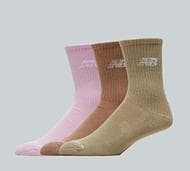 New Balance 3 Pack Mid Calf Sock - Multi - Size 4-6.5