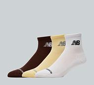 New Balance 3 Pack Ankle Sock - Multi - Size 4-6.5