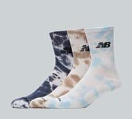 New Balance 3 Pack Mid Calf Sock - Multi - Size 4-6.5