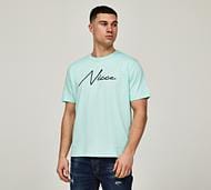 Nicce Paynton Script Logo T-Shirt - Green - Size S