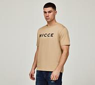 Nicce Ryot Logo T-Shirt - Stone - Size M
