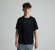 Nike Junior Miler Graphic T-Shirt - Black - Size S/B