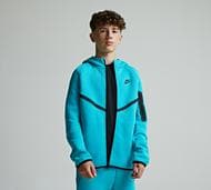 Nike Junior Tech Fleece Full Zip Hoodie - Green - Size M/B