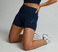 Monterrain Womens Radiance Seamless Short - Navy - Size S/M