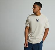 New Era New York Yankees MLB Logo T-Shirt - Cream - Size XS