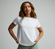 Nike Womens One Classic Dri-FIT Short Sleeve T-Shirt - White - Size M
