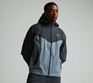 Nike Tech Woven Windrunner Full Zip Hoodie - Grey - Size S