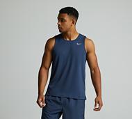 Nike Run Dri-FIT Miler Tank Top - Blue - Size S
