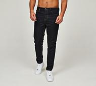 Alessandro Zavetti Quadratini Slim Tapered Denim Jean - Black - Size 28