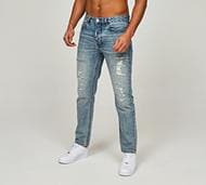 Alessandro Zavetti Spiaggia Loose Fit Ripped Jean - Blue - Size 28