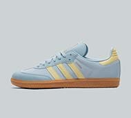 adidas Originals Junior Samba OG Trainer - Blue - Size 5