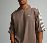 adidas Originals Trefoil Oversized T-Shirt - Brown - Size M