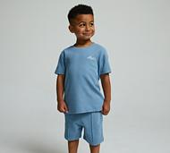 Mtissier Nursery Tyr Pique Short Set - Blue - Size 4-5Y