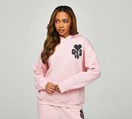 Ds Vu Womens Lovers Baby Overhead Hoodie - Pink - Size XXS