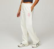 Ds Vu Womens Lovers Open Hem Fleece Pant - Cream - Size XS