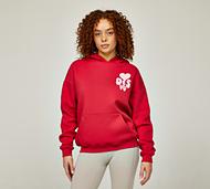 Ds Vu Womens Lovers Baby Overhead Hoodie - Red - Size M