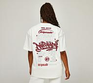 Dripmade Womens Street Tour 2.0 Boyfriend T-Shirt - Cream - Size M