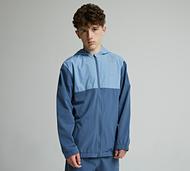 Mercier Junior OG Badge 2 Tone Woven Hoodie - Blue - Size S/B