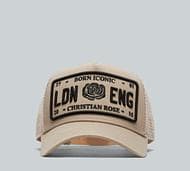 Christian Rose Iconic Plate Cap - Beige - Size ONE SIZE
