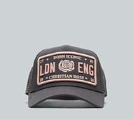 Christian Rose Iconic Plate Cap - Grey - Size ONE SIZE