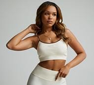 Forena Womens Restore Seamless Bra Top - White - Size XS/S