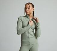 Ari Girls Zip Up Top - Green - Size L/G