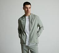 Celebre Woven Zip Through Hoodie - Green - Size XL