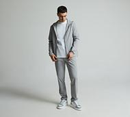 Celebre Woven Zip Through Hoodie - Grey - Size XS