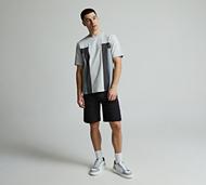 Celebre Side Colour Block Jersey T-Shirt - Grey - Size XL