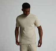 Celebre Waffle Resort T-Shirt - Beige - Size XS