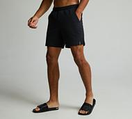 Celebre Seersucker Swimshort - Black - Size XS