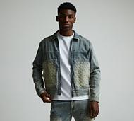 Dripmade Monogram Carpenter Denim Jacket - Blue - Size XS