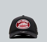 New Era Hell Hounds 9FORTY A-Frame Trucker Hat - Black - Size ONE SIZE