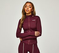 twenty8 Womens Sculpt Full Zip Top - Red - Size M