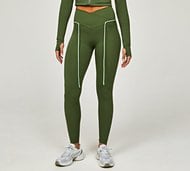 twenty8 Womens Toggle Legging - Green - Size L