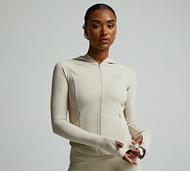 Ds Vu Womens Bubble 2.0 Full Zip Hoodie - Beige - Size XXS