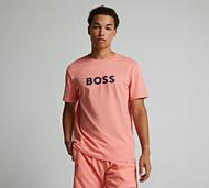 BOSS Large Chest Logo T-Shirt - Pink - Size S