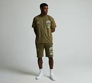 Forever Club Victor Washed Fleece Short - Green - Size XS