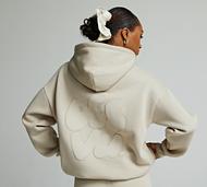 Ds Vu Womens Bubble 2.0 Fleece Hoodie - Beige - Size M